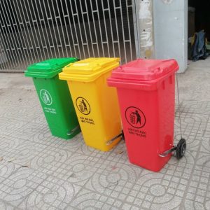 Thùng rác đạp chân 120L