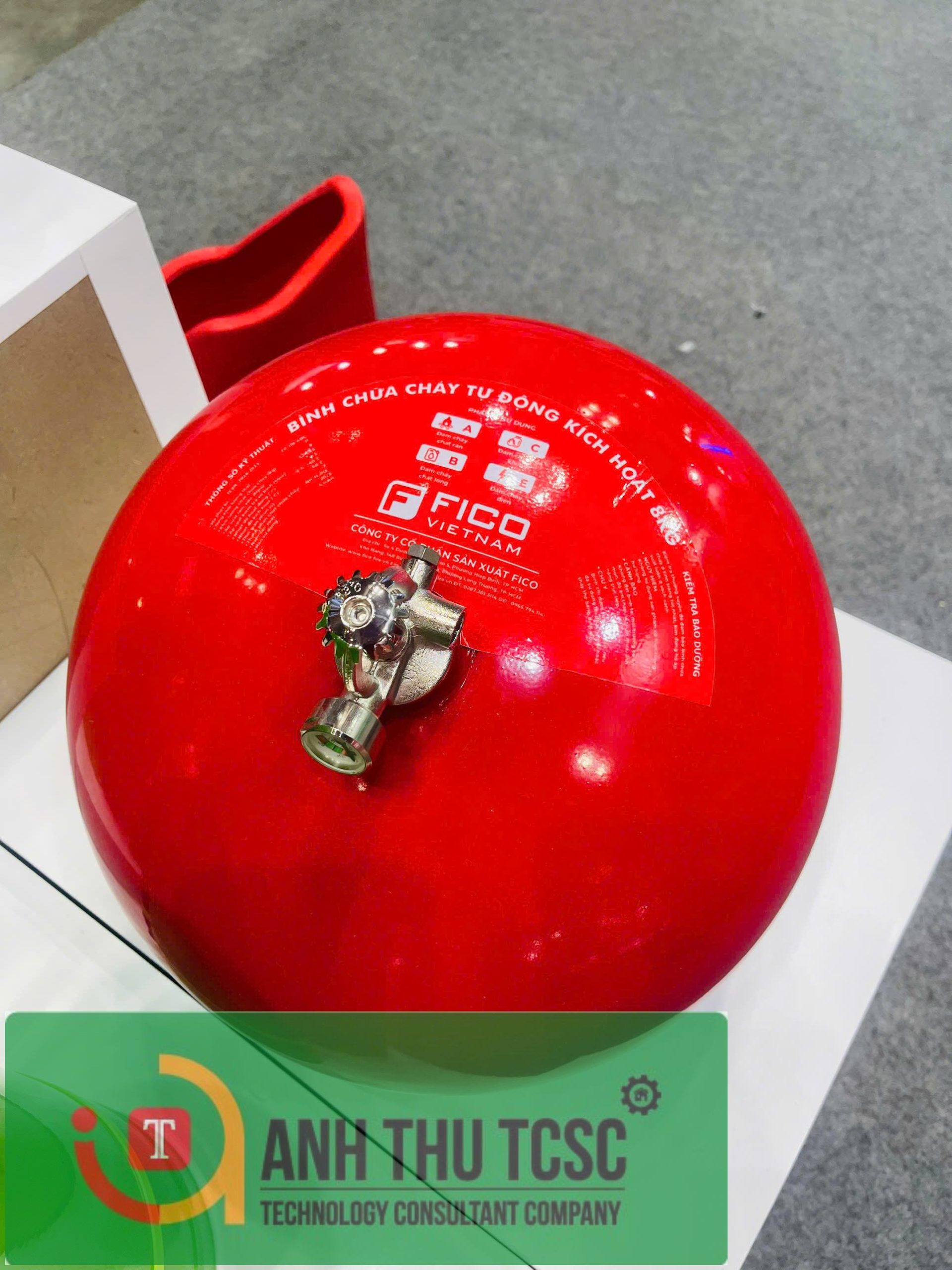 Bình chữa cháy tự động kích hoạt bột ABC 8kg 2