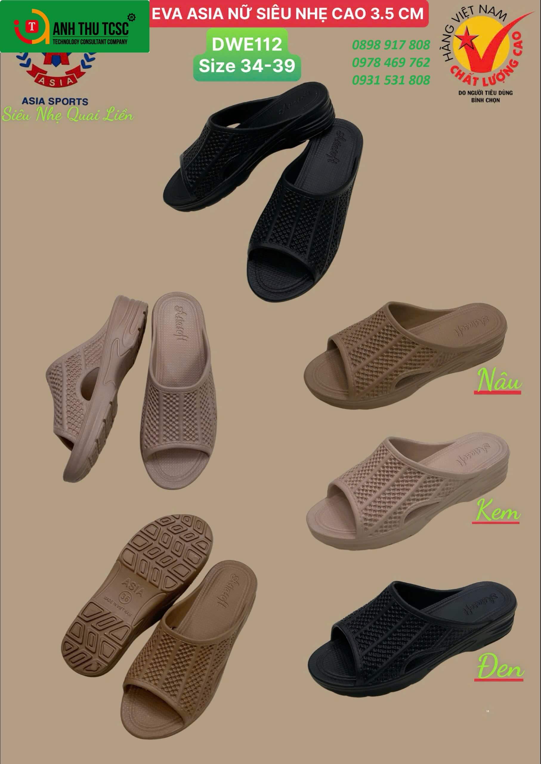 Dép siêu nhẹ dành cho nữ