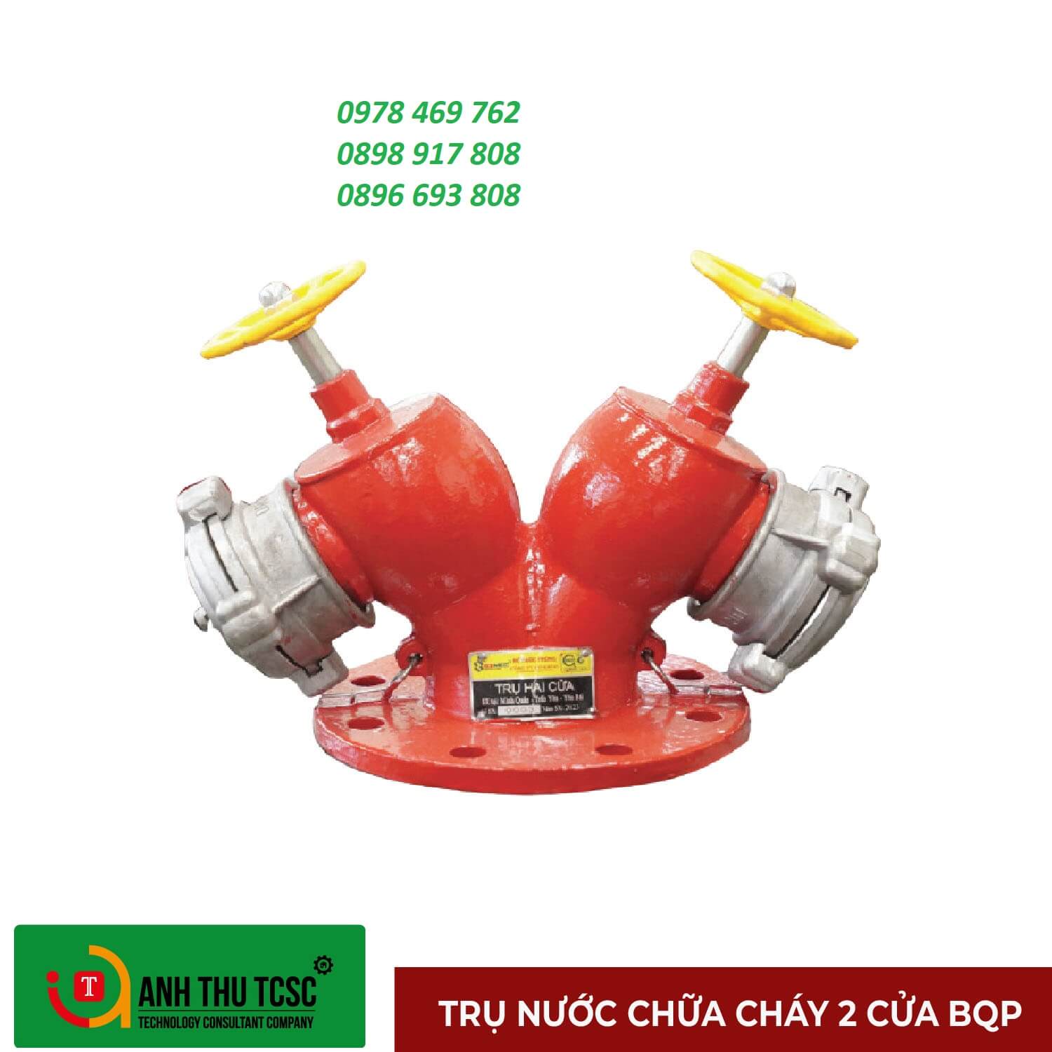 Trụ cứu hỏa 2 cửa BQP83 Trụ cứu hỏa 2 cửa BQP83