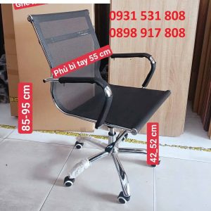 Ghế lưới xoay lưng thấp