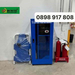 Tủ cấp cứu màu xanh dương